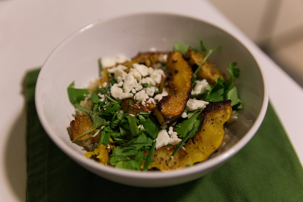 Spicy Roasted Squash with Feta
